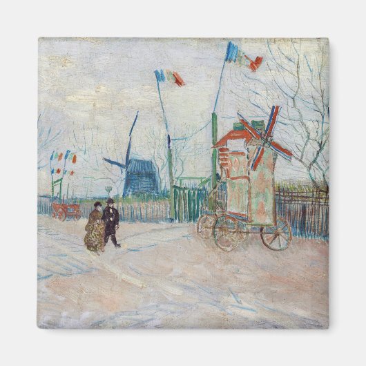 Vincent van Gogh - Impasse des Deux Freres Magnet (Vorne)