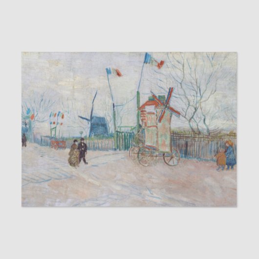 Vincent van Gogh - Impasse des Deux Freres Seidenpapier (Vorderseite)