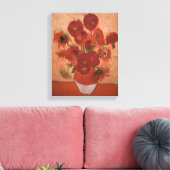 Vincent van gogh impressionist Sonnenblume Kunst Leinwanddruck (Insitu (Wohnzimmer))