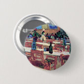 Vincent Van Gogh - Innenraum eines Restaurants Button (Vorne & Hinten)