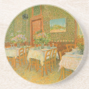Vincent van Gogh - Innenraum eines Restaurants Getränkeuntersetzer