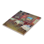 Vincent Van Gogh - Inneres eines Restaurants Fliese (Seite)