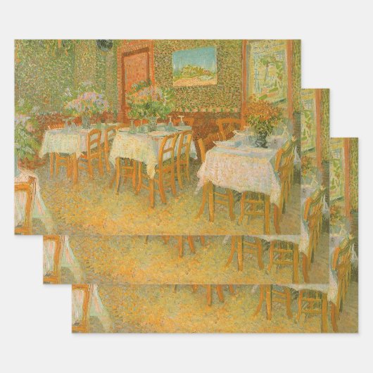Vincent van Gogh - Inneres eines Restaurants Geschenkpapier Set (Set)
