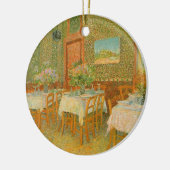 Vincent van Gogh - Inneres eines Restaurants Keramik Ornament (Links)