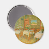 Vincent van Gogh - Inneres eines Restaurants Magnet (Vorderseite/Rückseite)