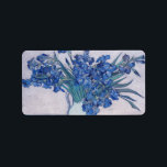 Vincent Van Gogh. Ire Adressaufkleber<br><div class="desc">Vincent Van Gogh Irises 1890. Dies ist ein altes Meisterwerk des niederländischen Meisters Vincent Van Gogh war ein niederländischer Postimpressionist Maler. Dieses Bild ist öffentlich zugänglich.</div>