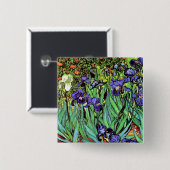 Vincent Van Gogh - Ire - Blume Lover Fine Art Button (Vorne & Hinten)