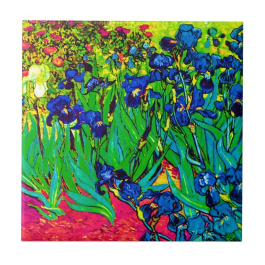 Vincent Van Gogh - Ire - Blume Lover Pop Art Fliese (Vorderseite)
