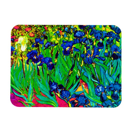 Vincent Van Gogh - Ire - Blume Lover Pop Art Magnet (Horizontal)