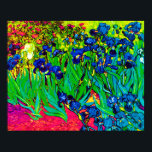 Vincent Van Gogh - Ire - Blume Lover Pop Art Poster<br><div class="desc">Öl auf der Leinwand aus dem Jahr 1889 mit lila Reisen, die Van Gogh beim bleibe am Asyl am Saint Paul-de-Mausole in Saint-Remy, Frankreich, gemalt hat. Während viele Fassungen dieses Gemäldes die Blume als blau zeigen, haben Wissenschaftler, die in einem von Van Gogh's späteren Gemälden die Reize untersuchten, herausgefunden, dass...</div>
