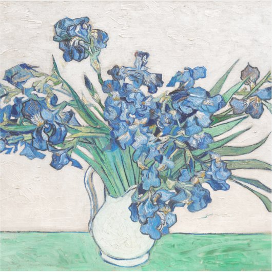 Vincent Van Gogh. Ire. Blumenimpressionismus Aufkleber (Vorderseite)