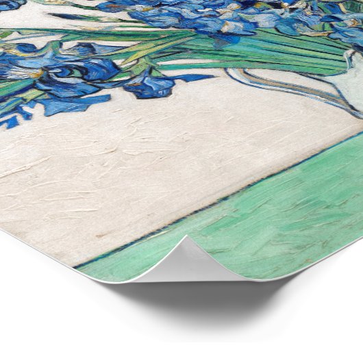 Vincent Van Gogh. Ire. Blumenimpressionismus Poster (Ecke)