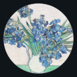 Vincent Van Gogh. Ire. Blumenimpressionismus Runder Aufkleber<br><div class="desc">Vincent Van Gogh "Ire" Aufkleber.</div>