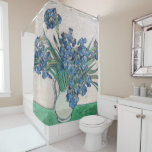 Vincent van Gogh - Ire Duschvorhang<br><div class="desc">Ire / Still Life: Vase with Irises - Vincent van Gogh, Oil on Leinwand, 1890</div>