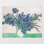 Vincent van Gogh - Ire Fensteraufkleber<br><div class="desc">Ire / Still Life: Vase with Irises - Vincent van Gogh,  Oil on Leinwand,  1890</div>