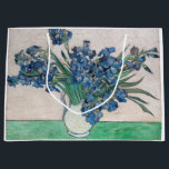 Vincent van Gogh - Ire Große Geschenktüte<br><div class="desc">Ire / Still Life: Vase with Irises - Vincent van Gogh,  Oil on Leinwand,  1890</div>