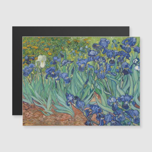 Vincent Van Gogh, Ire, Les Iris Magneteinladung (Vorne/Hinten)