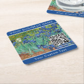 Vincent Van Gogh - Ire - QR-Code Rechteckiger Pappuntersetzer (angewinkelt)