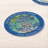 Vincent Van Gogh - Ire - QR-Code Runder Pappuntersetzer (Angewinkelt)