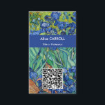 Vincent Van Gogh - Ire - QR-Code Visitenkarte<br><div class="desc">Iris - Vincent Van Gogh,  1889</div>