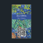 Vincent Van Gogh - Ire - QR-Code Visitenkarte<br><div class="desc">Iris - Vincent Van Gogh,  1889</div>