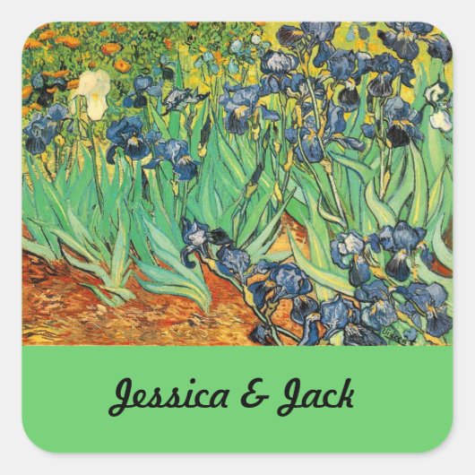 Vincent van Gogh, Ire Quadratischer Aufkleber (Vorderseite)