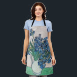 Vincent van Gogh - Ire Schürze<br><div class="desc">Ire / Still Life: Vase with Irises - Vincent van Gogh,  Oil on Leinwand,  1890</div>