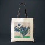 Vincent van Gogh - Ire Tragetasche<br><div class="desc">Ire / Still Life: Vase with Irises - Vincent van Gogh,  Oil on Leinwand,  1890</div>