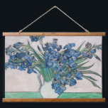 Vincent van Gogh - Ire Wandteppich Mit Holzrahmen<br><div class="desc">Ire / Still Life: Vase with Irises - Vincent van Gogh,  Oil on Leinwand,  1890</div>