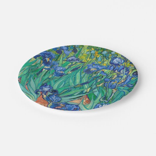 VINCENT VAN GOGH - Iris 1889 Pappteller (Schrägansicht)