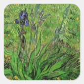Vincent van Gogh - Iris Quadratischer Aufkleber (Vorderseite)