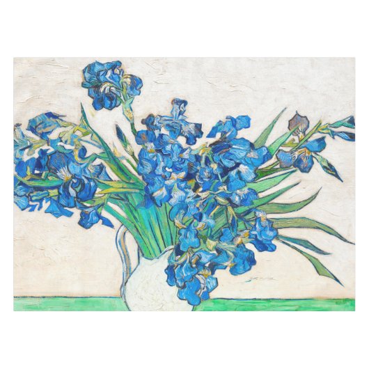 Vincent van Gogh IRISES AND ROSE tableclout Tischdecke (Vorderseite (Horizontal))