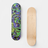 Vincent Van Gogh Irises - Blume Lover Skateboard (Vorderseite)
