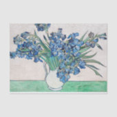 Vincent Van Gogh Irises. Blumenblume Seidenpapier (Vorderseite)