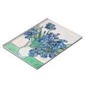 Vincent Van Gogh Irises. Blumenimpressionismus Notizblock (Linke Seite)