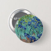 Vincent van Gogh Irises Button (Vorne & Hinten)