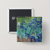 Vincent van Gogh Irises Button (Vorne & Hinten)