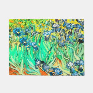 Vincent Van Gogh Irises Fine Art Hom Begrüßung Fußmatte