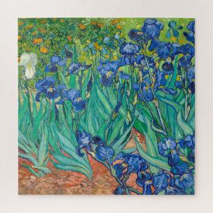 Vincent Van Gogh Irises Floral Vintage Fine Art Puzzle