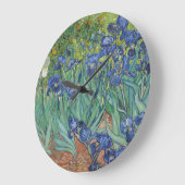 Vincent Van Gogh - Irises Große Wanduhr (Winkel)