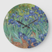 Vincent Van Gogh - Irises Große Wanduhr (Vorderseite)