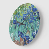 Vincent van Gogh Irises. Große Wanduhr (Winkel)