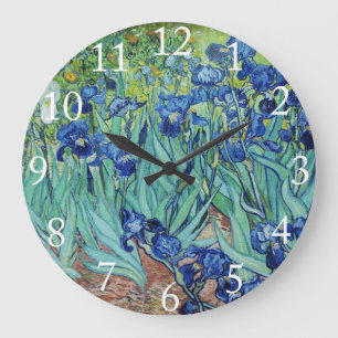 Vincent van Gogh Irises. Große Wanduhr