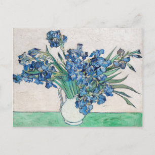 Vincent Van Gogh Irises. Impressionistische Blumen Postkarte
