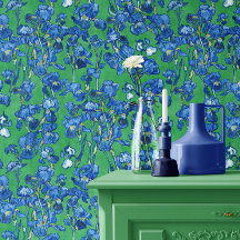 Vincent Van Gogh Irises Kobaltblau Smaragdgrün