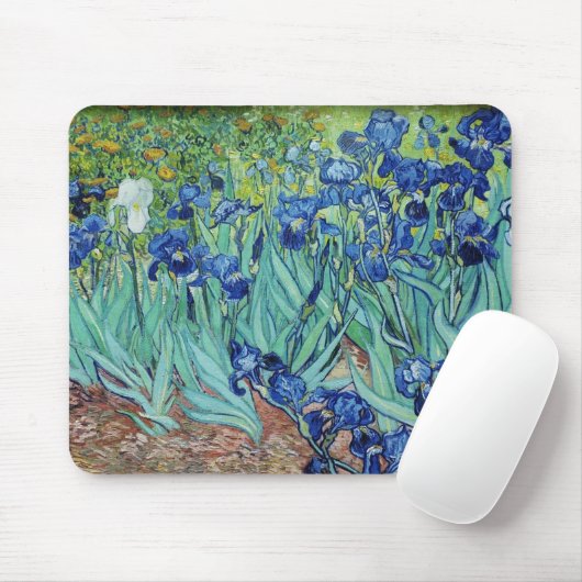 Vincent van Gogh Irises Mousepad (Mit Mouse)
