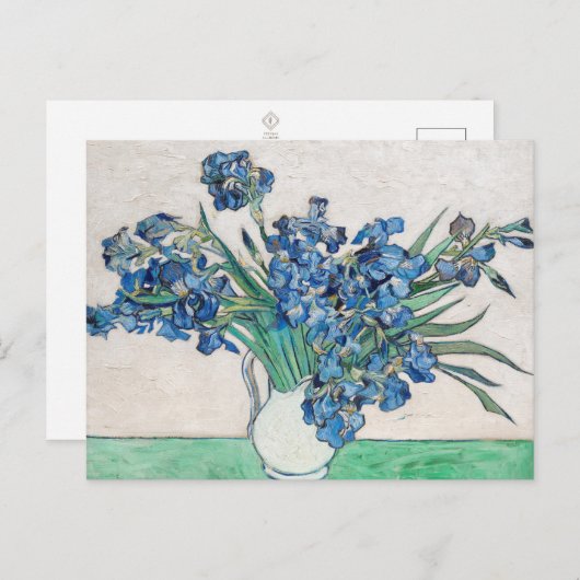 Vincent van Gogh Irises Painting Postcard | Floral Postkarte (Vorne/Hinten)