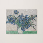 Vincent Van Gogh Irises Puzzle<br><div class="desc">Dieses Rätsel zeigt Vincent Van Gogh's berühmte Gemälde von lila Reisen.</div>