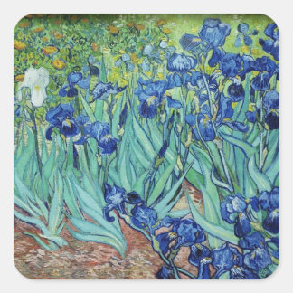 Vincent van Gogh Irises Quadratischer Aufkleber