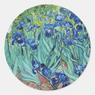 Vincent van Gogh Irises Runder Aufkleber